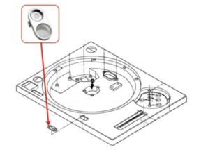 Naaldverlichting Ornament voor Technics SL1200 of SL1210 (reproductie)