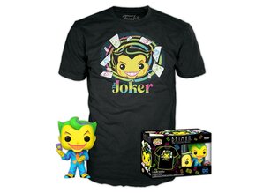Joker BlackLight Pop! Figure & T-shirt van Funko