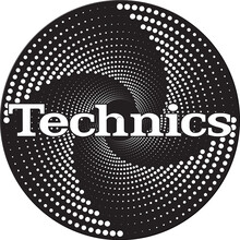 Technics Logo 'Funnel White' Slipmats