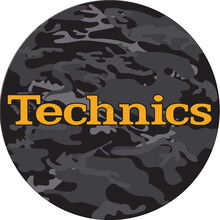Technics Logo 'Army Black/Orange' Slipmats