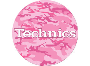 Technics Logo 'Army Pink' slipmats by Slipmat Factory