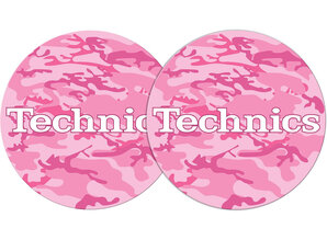 Technics Logo 'Army Pink' slipmats by Slipmat Factory