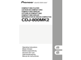 CDJ-800 MK2 Handleiding