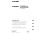 CDJ-850 Handleiding