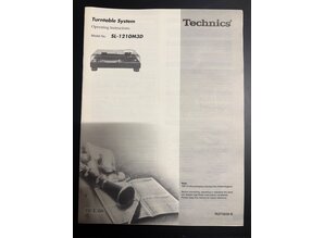 Original Operating Instructions (UK) for SL-1200 / 1210 M3D turntable