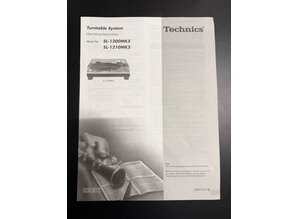 Original Operating Instructions (UK) for SL-1200 / 1210 MK5 turntable