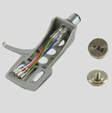 Tonar Headshell (silver) + weights