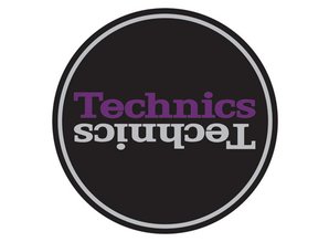 Technics Mirror Purple on Black Slipmats, proffessional quality by Magma