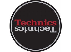 Technics Mirror Red on Black Slipmats, proffessional quality by Magma