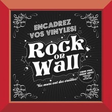 Rock on Wall Record Frame (red)