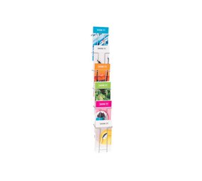 Nedco Draadfolderhouder wand 6 vaks 1/3A4 Nedco Draadfolderhouder wand 6 vaks 1/3A4