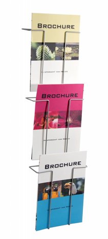 Nedco Draadfolderhouder wand 3 vaks A4 Nedco Draadfolderhouder wand 3 vaks A4