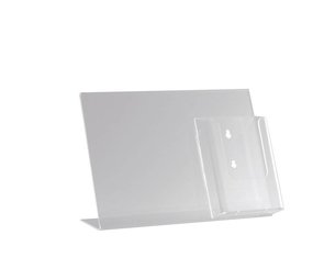 Displaymagazijn.nl Kaarthouder L landscape met folderhouder