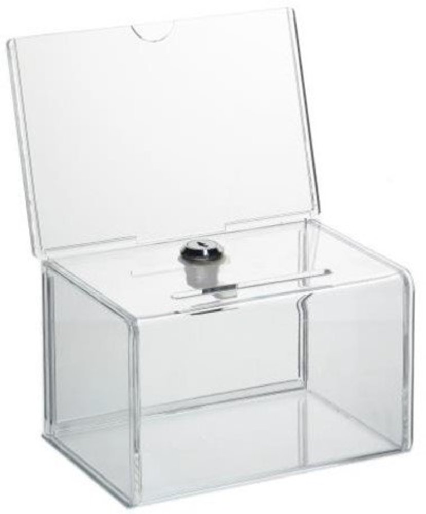 Deflecto Visitekaartbox met slot Deflecto Visitekaartbox met slot