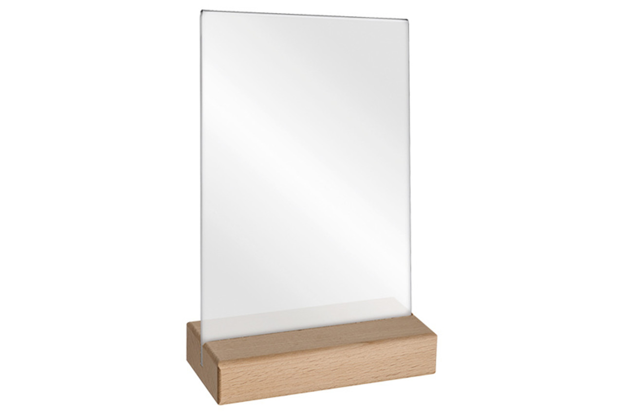 Nedco Kaarthouder A5 met beukenhouten voet