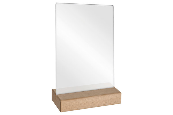 Nedco Kaarthouder A5 met beukenhouten voet