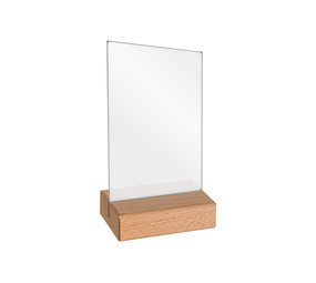 Nedco Kaarthouder A6 met houten voet Nedco Kaarthouder A6 met houten voet