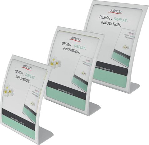 Deflecto Gebogen Kaarthouder A4, A5 en A6