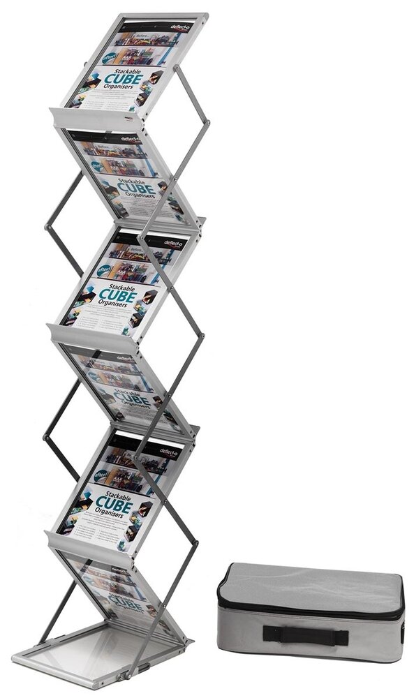 Deflecto Folderhouder A4 Inklapbaar 6 vaks