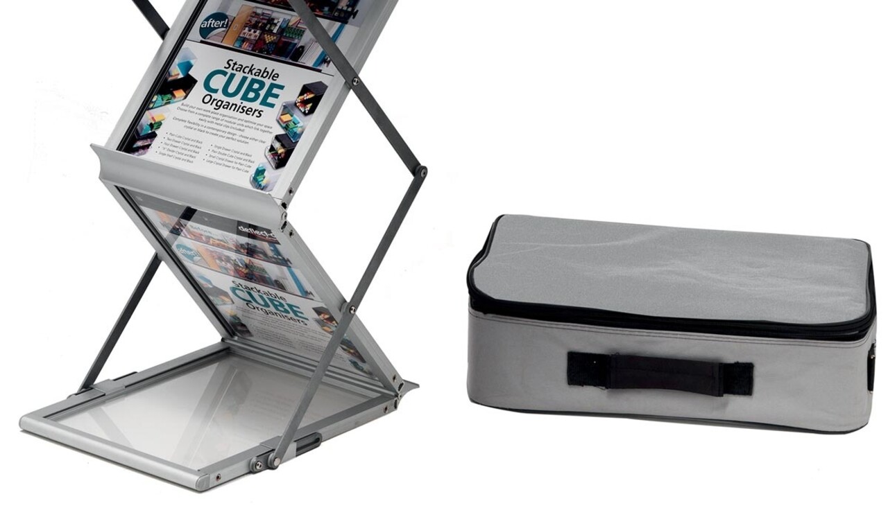 Deflecto Folderhouder A4 Inklapbaar 6 vaks