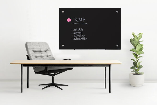 Scritto® Scritto® Glasbord Zwart 90 x 120 cm