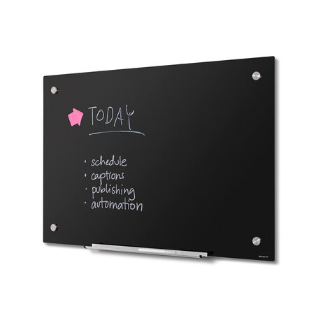 Scritto® Scritto® Glasbord Zwart 90 x 60 cm Scritto® Scritto® Glasbord Zwart 90 x 60 cm