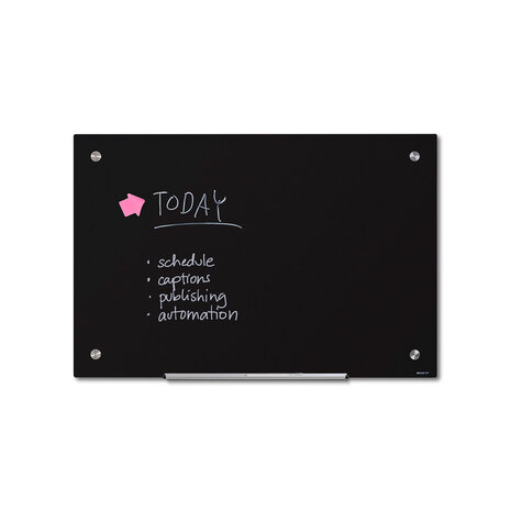 Scritto® Scritto® Glasbord Zwart 90 x 60 cm Scritto® Scritto® Glasbord Zwart 90 x 60 cm