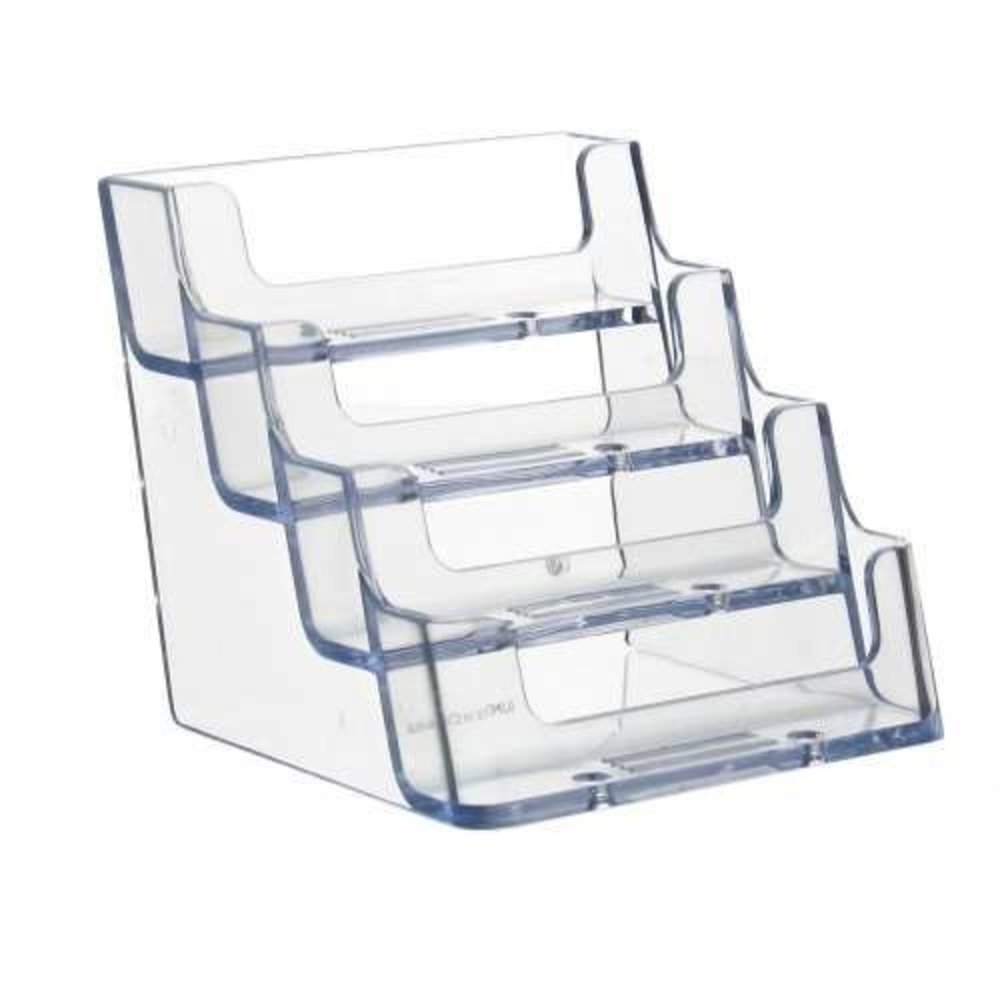 Deflecto Visitekaarthouder 4 vaks Deflecto Visitekaarthouder 4 vaks