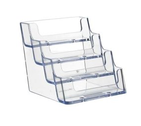 Deflecto Visitekaarthouder 4 vaks