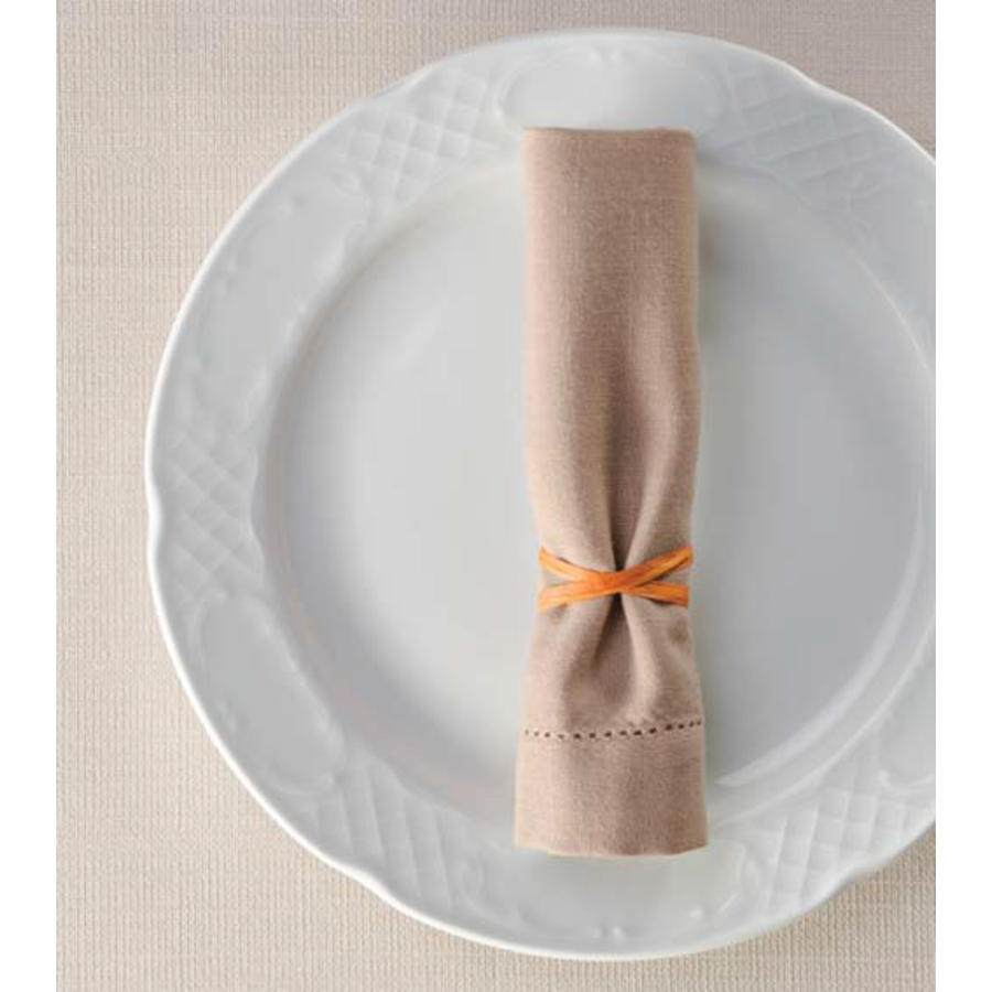 Luxuriöse flache Teller aus Porzellan | 25,5x22 cm (12 Stück)