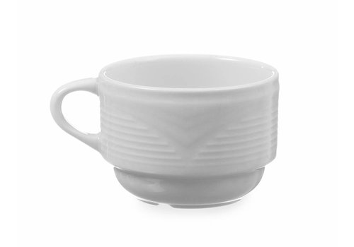  Hendi Tasse à cappuccino en porcelaine blanche | 230 ml (12 pièces) 