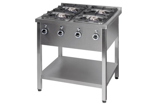  HorecaTraders Gas stove 4 burners 1×4.5 kW+ 1×7.5 kW+ 2×9.0 kW 