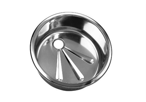  HorecaTraders Round Stainless Steel Sinks | 3 Formats | Built-in 