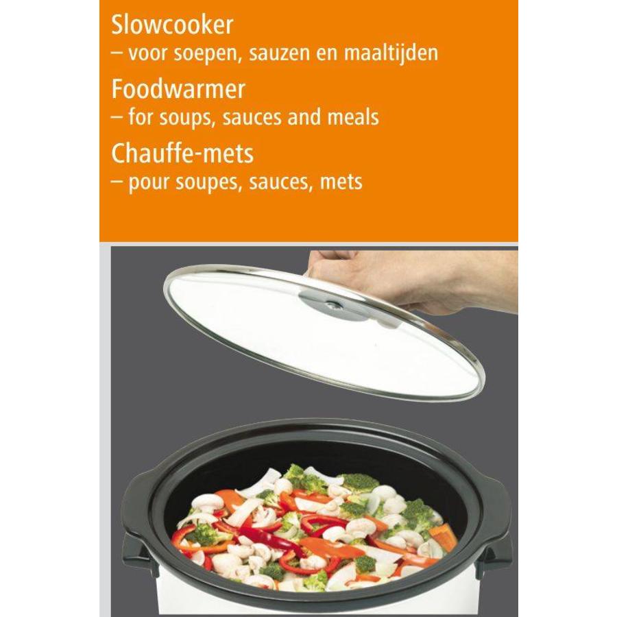 Slow cooker | 5.5L | Aluminium | 345 x 345 x 276 mm