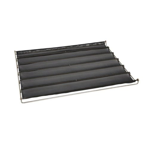  HorecaTraders Bakplaat Inox voor  6 stokbroden 60X80 cm 