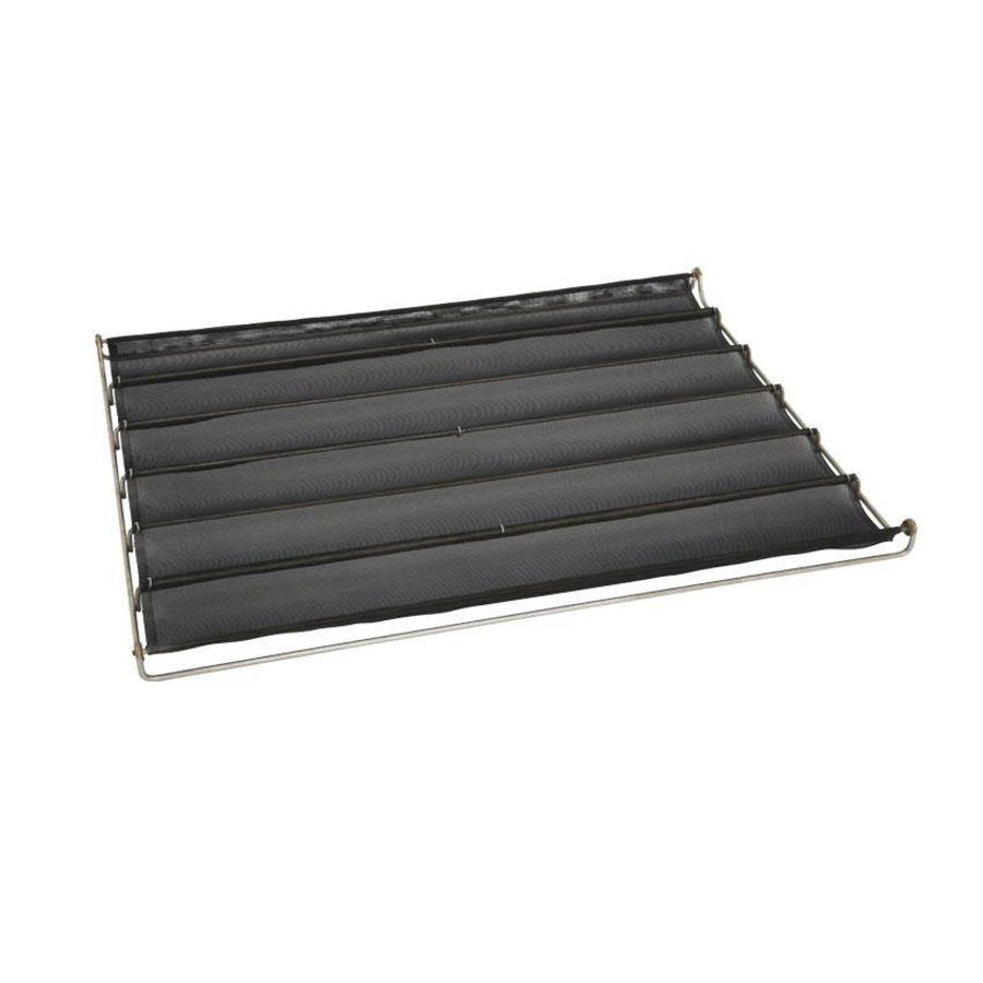 Stainless steel baking tray for 6 baguettes 60X80 cm