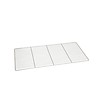 HorecaTraders Grille de boulangerie en acier inoxydable | 80 x 40 cm