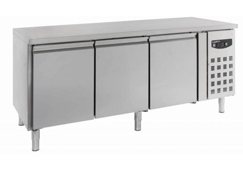  Combisteel Établi réfrigéré pour boulanger 3 portes | 202 x 80 x 85 cm 