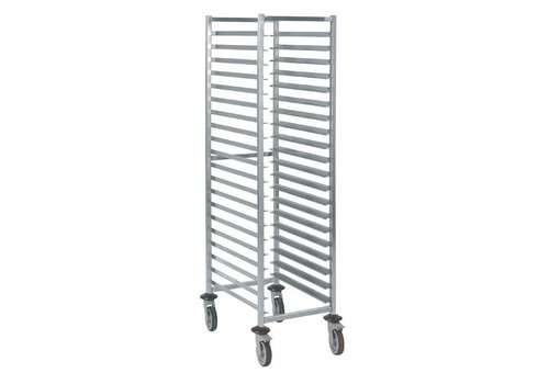  HorecaTraders Chariots à étagères Euronorm à 20 niveaux | 60 x 40 cm 