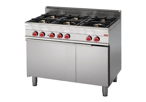  Gastro-M Gas Stove with Built-in Oven | 6 Burners 