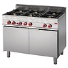 Gastro-M Gasfornuis met Gasoven | 6 Branders