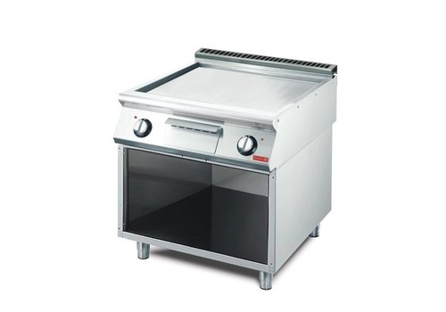  Gastro-M Elektrische Grillplatte mit glatter Oberfläche | 70 (T) x 80 (B) x 85 (H) cm 