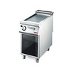 HorecaTraders Gas griddle, ribbed, with base | (W) 400 x (D) 700 x (H) 850mm