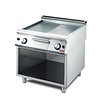 HorecaTraders Bakplaat Gas 1/2 gladde en 1/2 gegroefde bakplaat | (B) 800 x (D) 700 x (H) 850mm