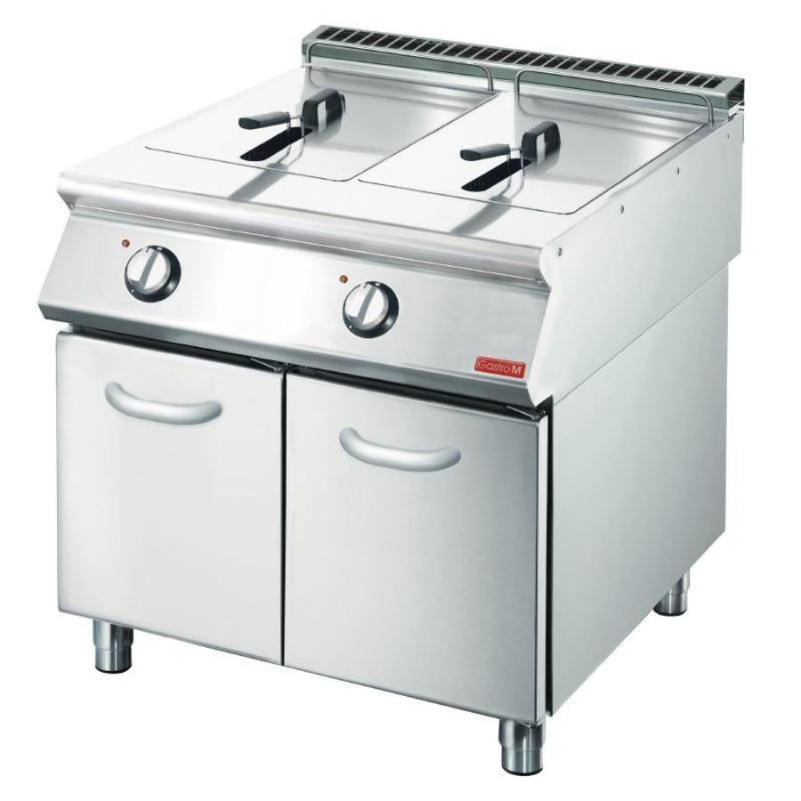 Electric deep fryer 2 x 10 liters | 85x80x70cm