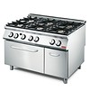 Gastro-M gas stove with 6 burners and gas oven