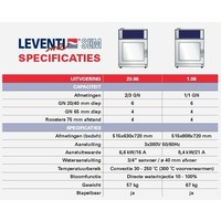 Cuiseur vapeur combiné | 6x GN 1/1 | Leventi ME SLiM 1.06 |