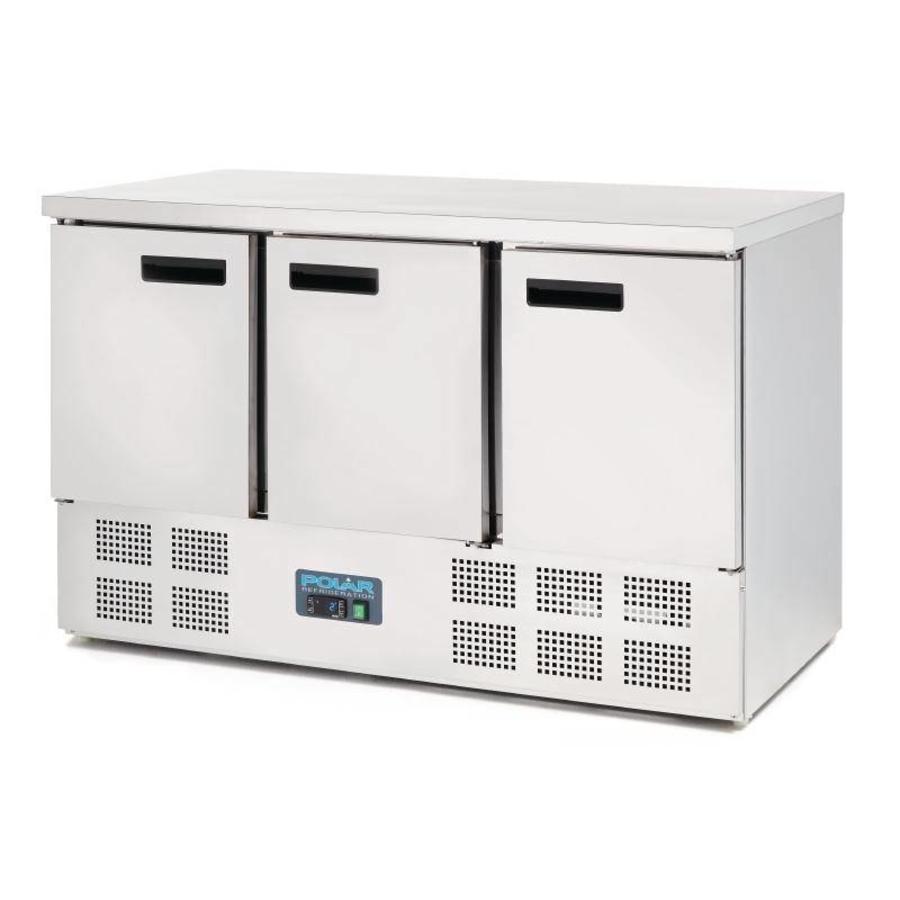 Gekoelde werkbank RVS | 88 x 137 x 70 cm