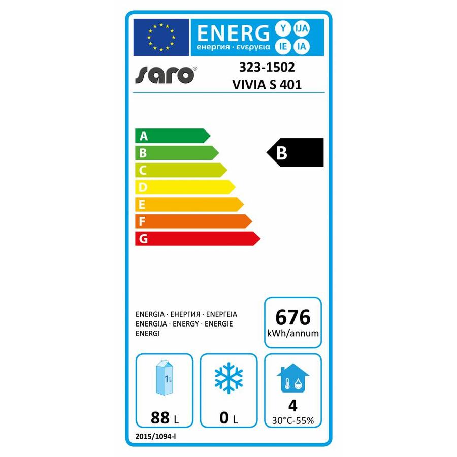Etabli réfrigéré en acier inoxydable avec 1 porte | 44x70x85/88 cm