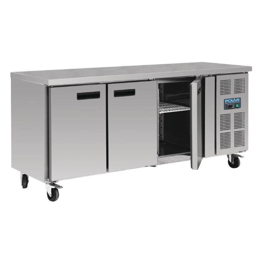 Établi congélateur en acier inoxydable 3 portes | 417L | 230 V